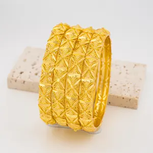 24K Gold-Plated Viral Gold Beaded Cuff Bracelet for Women Boho Chic Open Cuff Everyday Stackable Jewelry Perfect Gift Idea Matching Charm Bracelets for Women