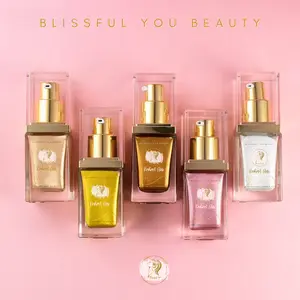 Blissful You Radiant Glow - Face and Body Shimmer Oil - 1 Oz (30ml) Smooth Brightening Glitter with Skincare benefits.
