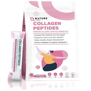 NATURE TARGET Multi Collagen Peptides Powder - Type I, II, III, V, X - Enhanced Absorption, Hydrolyzed Collagen Peptides with Prebiotics, Sugar-Free, Support Skin Hair Nail & Joint, Non-GMO