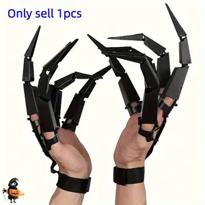 Adjustable Halloween Claws with Realistic Design, Perfect Costume Accessories and Photo Props, Durable Plastic, One Size Fits All