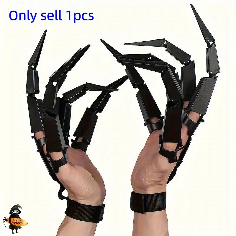 Adjustable Halloween Claws with Realistic, Spooky and Creepy Design, Perfect Hand Costume Accessories and Photo Props, Party Accessories, Party Supplies, Durable Plastic, One Size Fits All