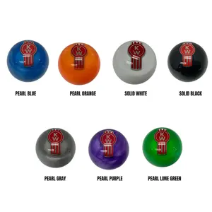 GS Kenworth 57mm Round Shift Knob Pearl & Solid Color for Semi-Truck Shifter Durable Urethane Cast Mold 1/2"-13 Thread Easy Installation High-Gloss Finish