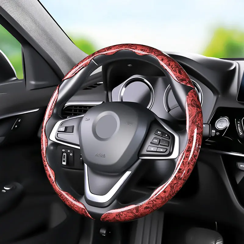 Car Steering Wheel Cover, Non slip Design Steering Wheel Protector, Universal Car Steering Wheel Cover for 15 Inch, Decor Gadgets, Car Accessories, Car Decor Gadget, Car Essentials, Vehicle, Steering Wheel Cover Set, Car Accessories