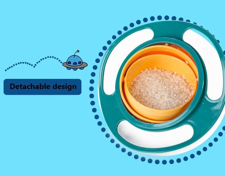 360 Rotate Universal Spill-proof Bowl Dishes