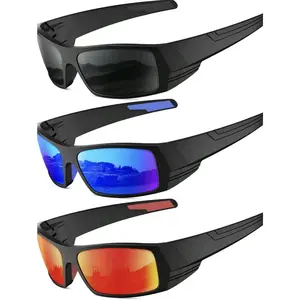 Men's Polarized Sunglasses HD Lenses Silicone Anti-Slip Scratch-Resistant Ideal for Outdoor Sports UV400 (QA123) performance eyewear Sunglasses with UV Protection motorcycle goggles unisex eye glasses biking sunglass mirror lens