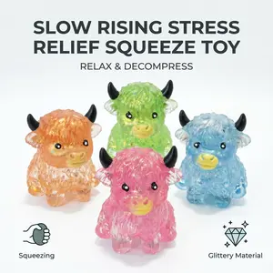 Super Squishy Slow Rebound Cow Toy – Stress Relief, Satisfying Squeeze & Fun Sensory Play for Kids & Teens!