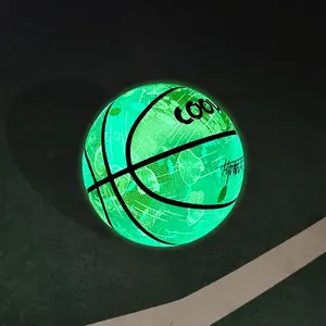 Reflective Glowing Holographic Night Basketball, Luminous Leather Basketball Gift, Suitable for Men Women Indoor Outdoor Use, Sports Ball