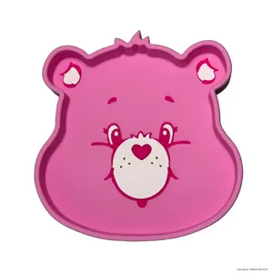 Care Bears by The Clever Baby Cheer Bear Silicone Suction Plate – Baby & Toddler Plate with Strong Suction, Food-Grade Silicone, BPA-Free - 1 Count