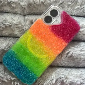 Rainbow Glitter iPhone Case for iPhone 17