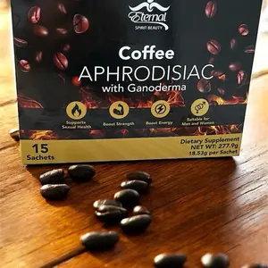 Eternal Spirit Beauty Coffee with Ganoderma, Maca Root & Ginseng Sachets - 15 Sachets, Net Weight 277.9g per Sachet, Natural Ingredients for Energy & Strength - Drink