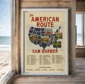 Sam Barber The American Route Tour 2026 Schedule Tour Dates Poster