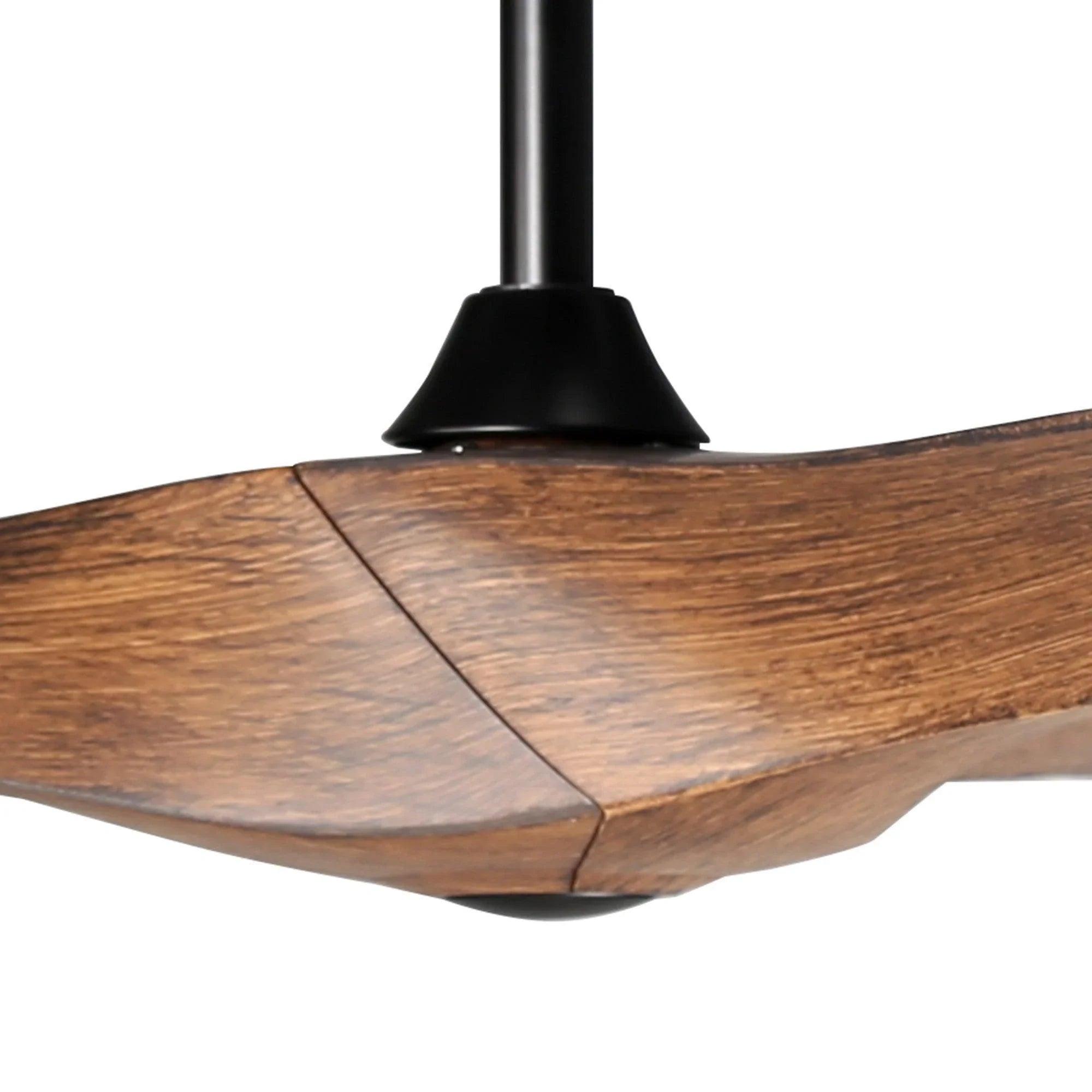 52" Windmill Industrial Ceiling Fan with Remote, DC Motor Reversible Downrod Mount