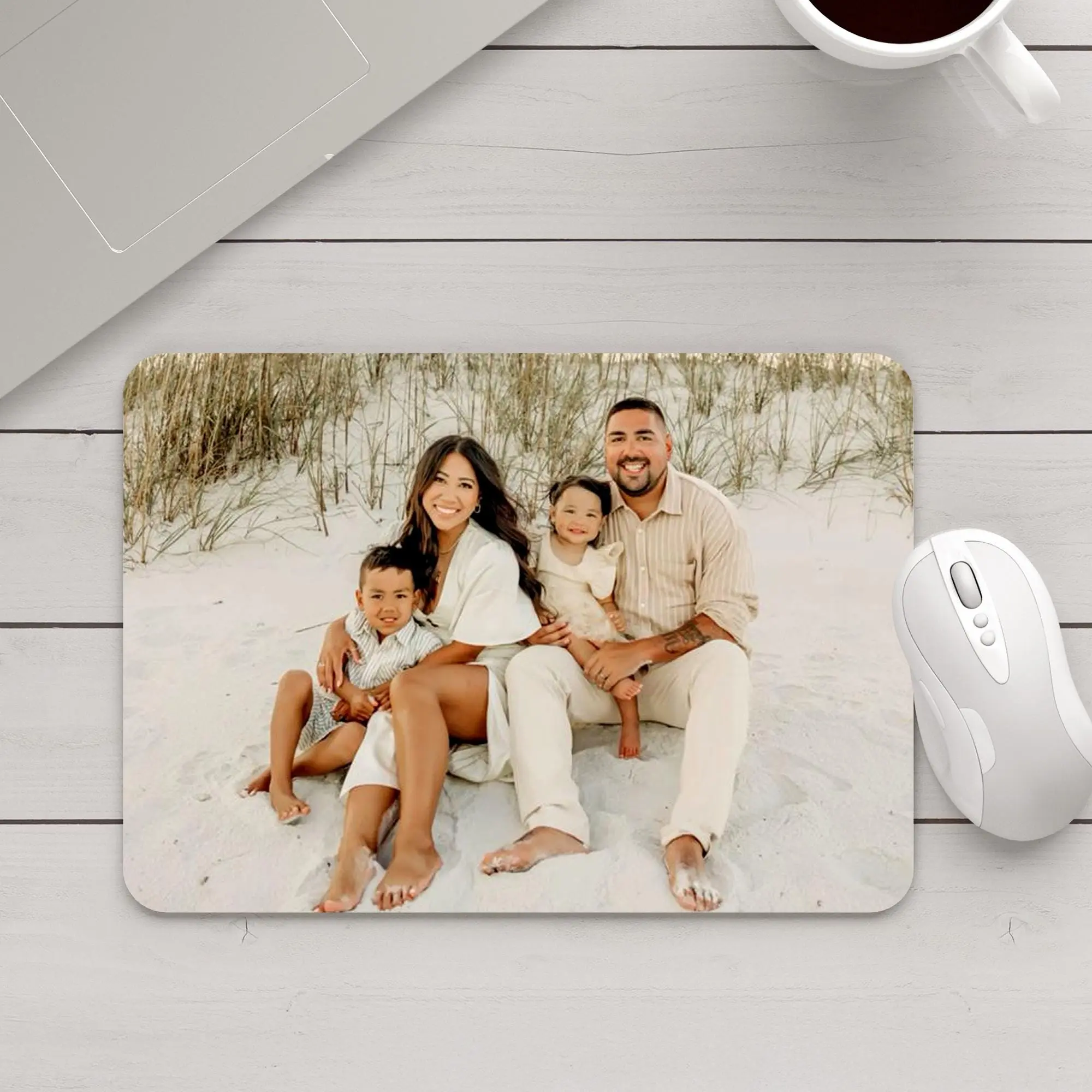 Custom Mouse Pad 9"x8", Personalized Family Photo Mousepads, Unique Keyboard Accessory, Desk Decor Aesthetic, Coworker Gift, Custom Office Gift, Fathers Day Gift Idea, Gift for Best Friend