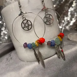 Healing chakra earrings