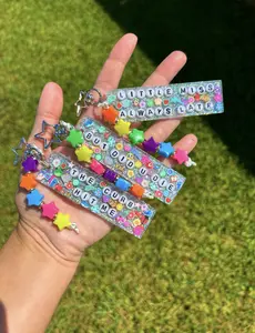 Resin Custom Keychain, Fun Keychain, Sassy Keychain, Custom Beaded Keychain, Gifts for Her