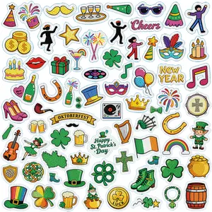 DiamondDouble 38/76/114/152Pcs Glow-in-Dark Diamond Painting Stickers for Love Luck Hope 5D Diamond Art Kit for Kids & Adult Beginners DIY Mosaic Gem Sticker Set