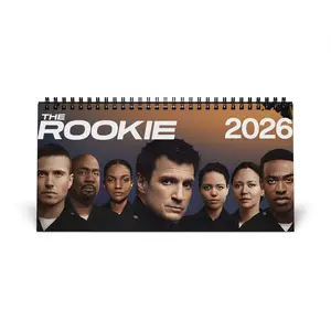 The Rookie Calendar, Desktop Calendar, The Rookie 2026 Grid Monthly Planner, Office Desk Organizer Decor