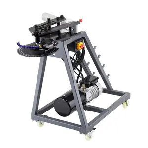 VEVOR Electric Tube Bending Machine, 1.5 KW Electric Tube Bender for 5/8 to 1-1/2 inch Pipes, Pipe Bender Machine with 5 Set Dies, Manual Auto Modes and 180 Max Bending Angle (220V 60Hz 3-Phase)