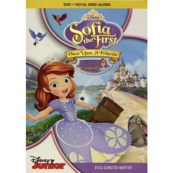 USED Book - Sofia the First: Once Upon a Princess Dvd + Princess Guidebook / Tiara Making Kit with 2 Bonus Episodes (DVD) - english