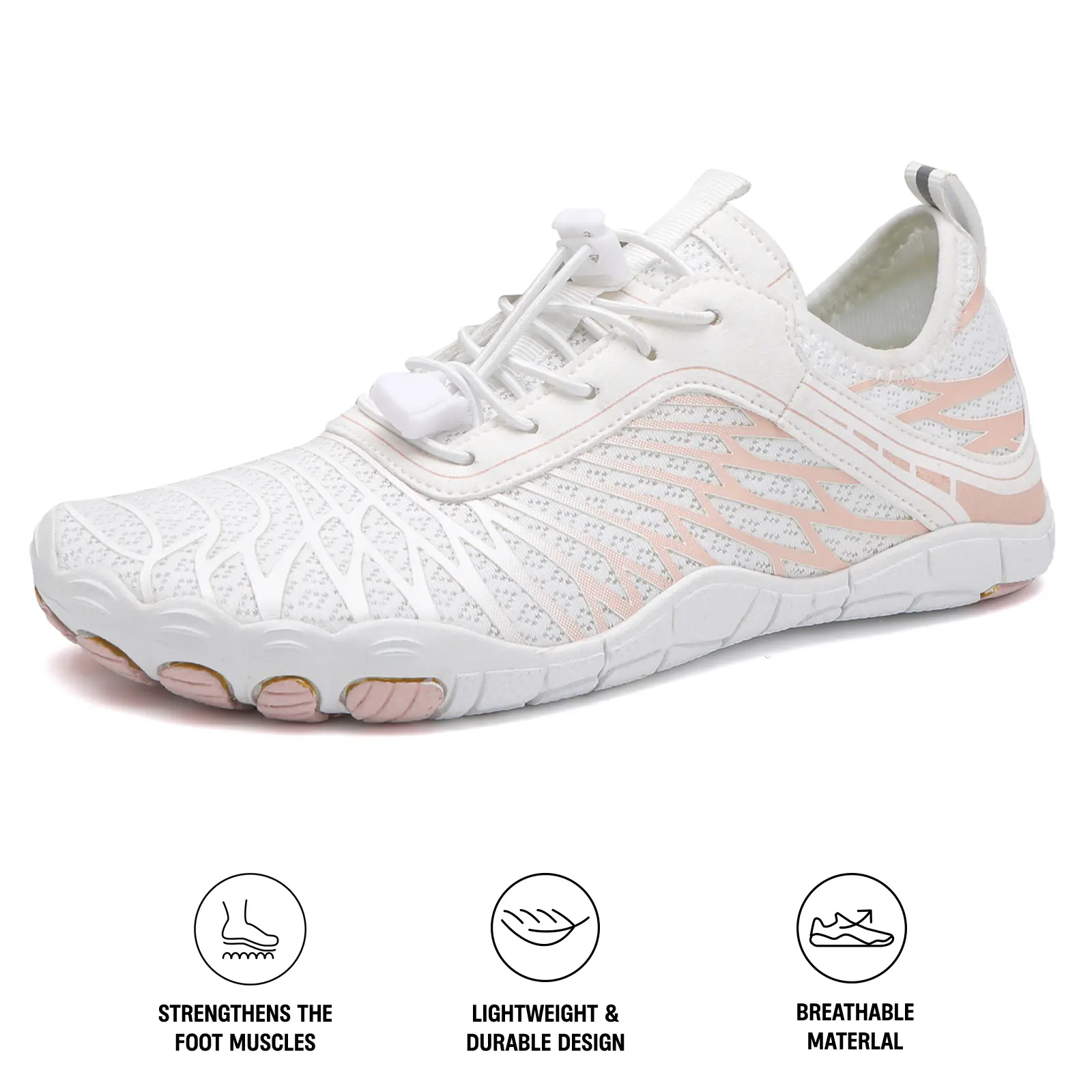 Barefoot Shoes for Women Wide Toe Box Women's Water Shoes Zero Drop Sole Non-Slip Outsole Barefoot Walking Shoes for gym Training,Running,Beach Summer Women's Shoes