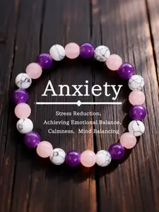 Bohemian Crystal Bracelet, Elastic Cord Wish Fulfillment Jewelry, Self Healing Gift for Women/men, Peaceful Heart Stone Charm