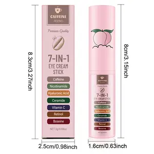 ROZINO 7-in-1 Eye Cream Stick with Caffeine & Hyaluronic Acid for Moisturizing and Firming Skin Contains No Additional Ingredients 8.3cm x 2.5cm