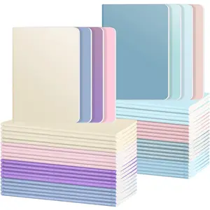 48 Pack Colorful Lined Notebooks Journals in Bulk, 72 Pages 36 Sheets, 8.3x5.5 Inch A5 Size Travel Writing Journals for Office School Supplies, 8 Colors