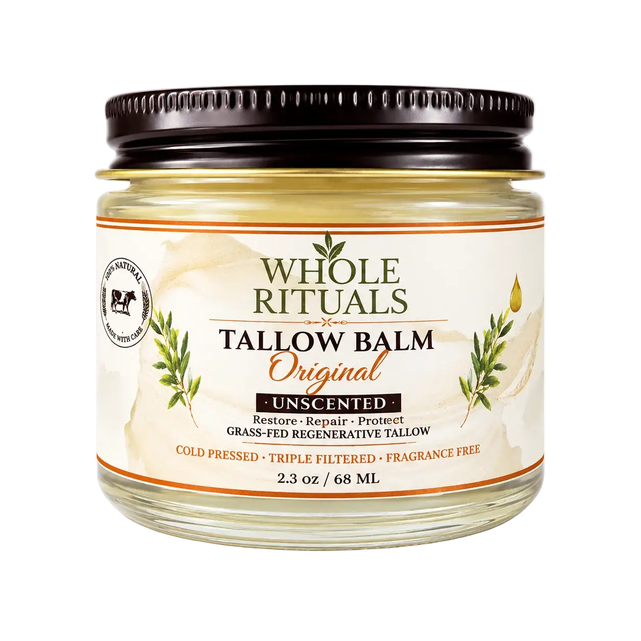 Grass-Fed Beef Tallow Balm – Unscented