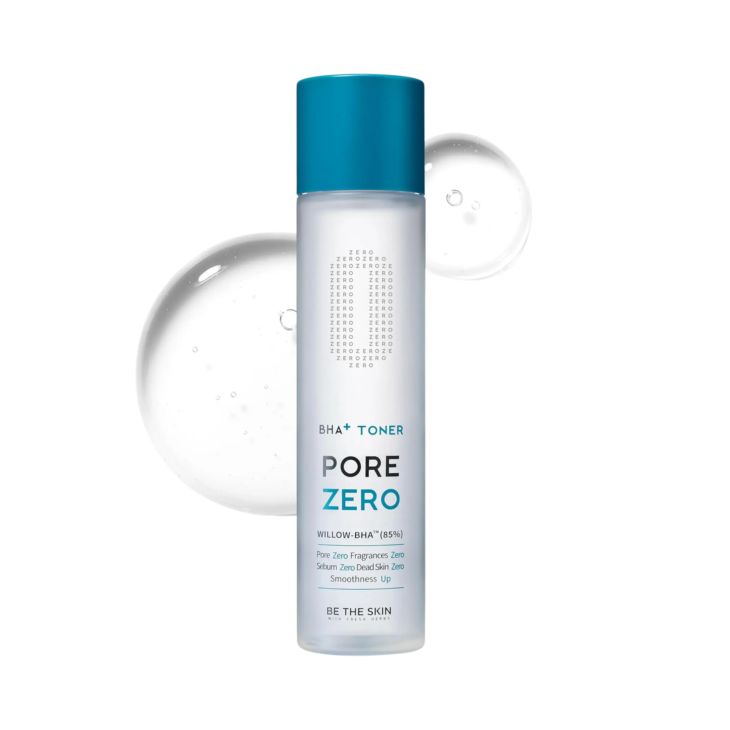 [Be The Skin] BHA+ PORE ZERO Toner 150ml - 85% Willow Bark Water Base + Salicylic Acid, Helps Clear Pores & Blackheads, Zero Alcohol Zero Fragrance for Oily Blemish-Prone Skin