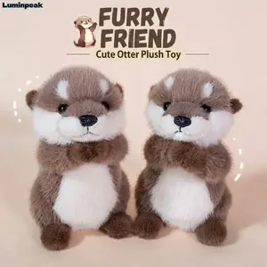 Cute Otter Plush Toy - Ultra-Soft Kawaii Sea Otter Stuffed Plushies, Plushies, Cozy Fluffy Companion for Kids, Room Decor Gift