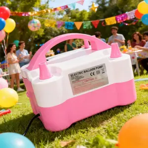 electric balloon pump balloon blower inflatable pump double hole automatic inflator inflatable ball machine wedding room balloon blowing weapon