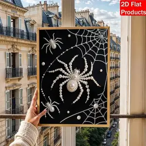2026 New Pearl Spider Canvas Art, DIY Handmade Diamond Painting Kit, Bedroom Decor, Living Room Wall Hanging, Gift for Girlfriend