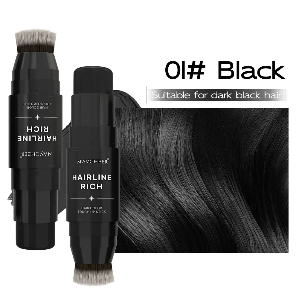 Double-Head Hairline Concealer Pen Eyebrow Pen Hair Line Cover Waterproof Lasting Hair Dye Pencil Dye Pen for Beard Eyebrow Hair