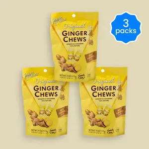 Prince of Peace Original Ginger Chews (3 Pack) Snack Natural