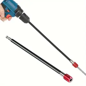 Extra-Long Magnetic Hex Drill Bit Holder - Quick Release, 1/4" Shank Extension for Hard-to-Reach Areas, Durable Chrome Vanadium Steel, 11.8" Hand Tool, Drill Bit Extensions