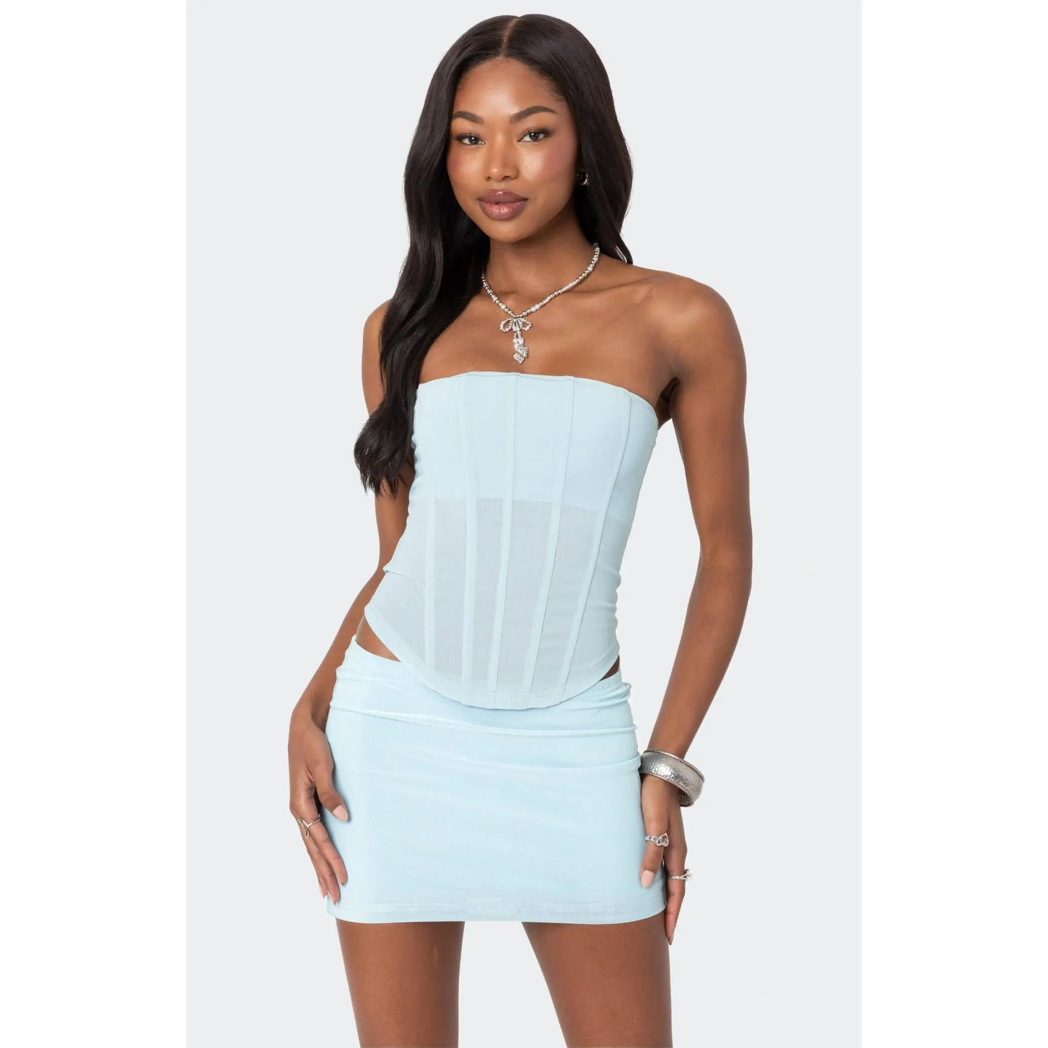 Edikted Women's Vega Sheer Mesh Corset