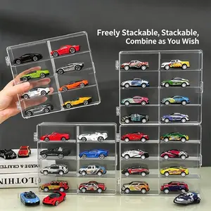 Model Collection Display Box, Transparent Dust-Proof Acrylic Case, Thickened Scratch-Resistant, Open Front Lid, Car Model Handheld Showcase