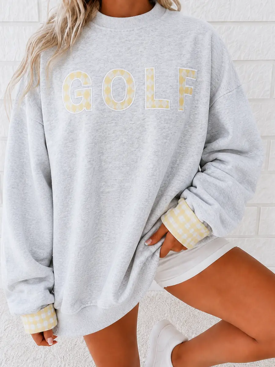 Pearl Grey Golf Sweatshirt Pearl Grey Golf Sweatshirt