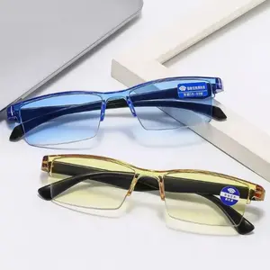 Smart Automatic Zoom Reading Glasses Ultralight Rimless Anti Blue-ray Radiation Protection Optical Blue Light Glasses Unisex