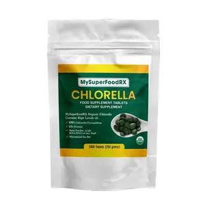 MySuperfoodRx Organic Chlorella Tablets 250G - 1000 Tablets - 3 Month Supply Supplement Healthcare Fitness green superfood