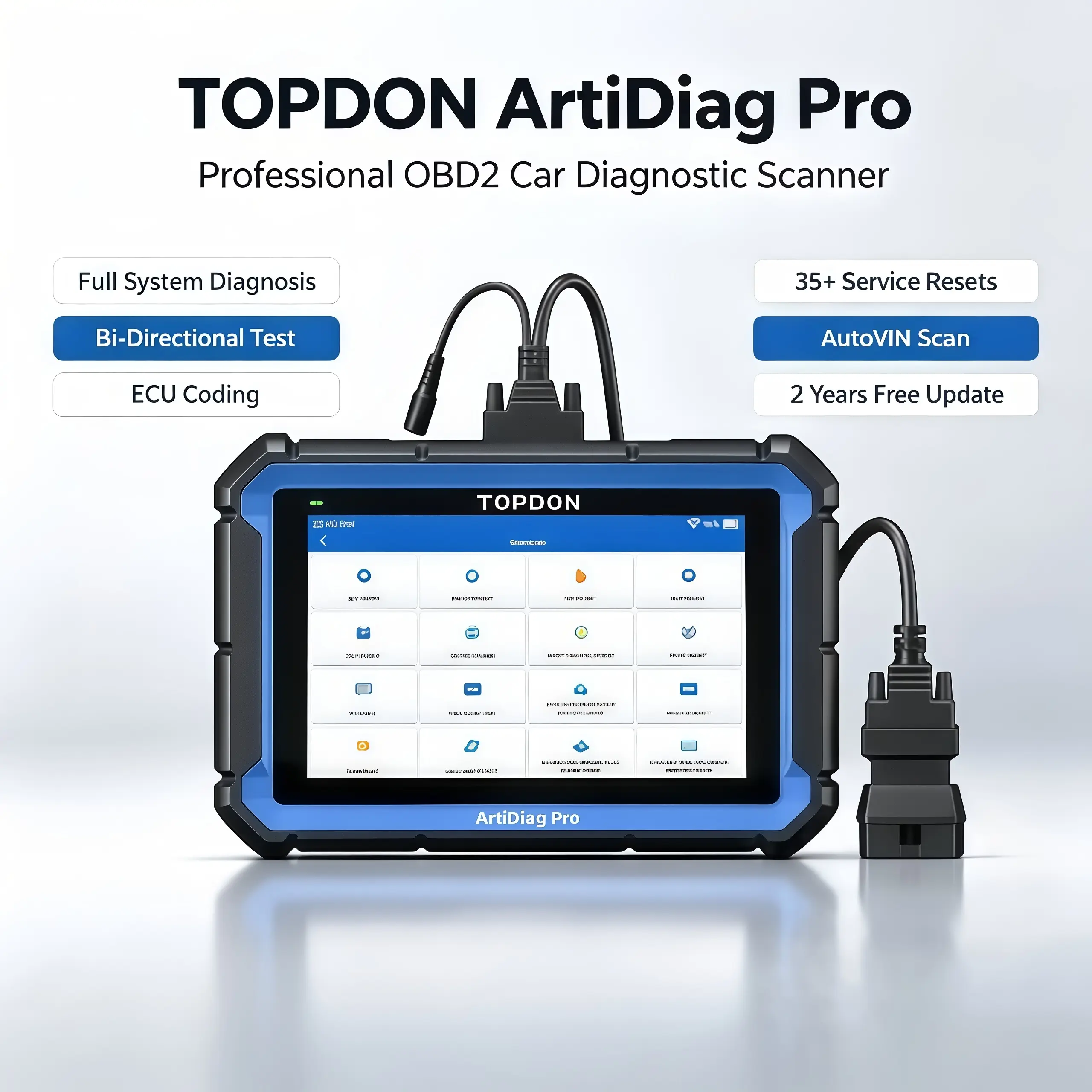 2026 TOPDON ArtiDiag PRO Car Diagnostic Scanner Full System Diagnostic Tool Brake Bidirectional Scan Tool Vehicle