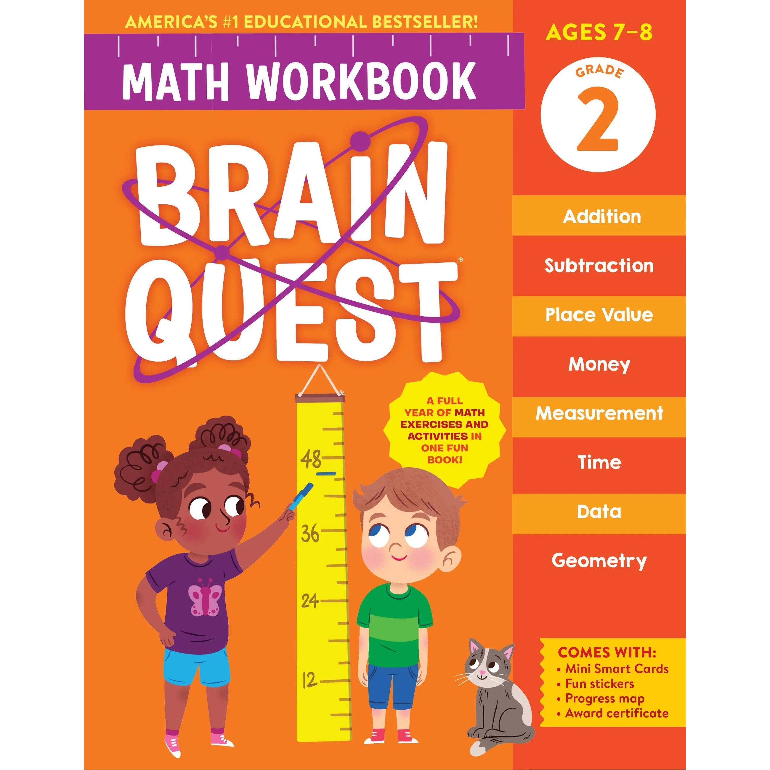 Brain Quest Math Workbook: 2nd Grade by Workman Publishing [Paperback Book]
