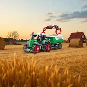 This 799-piece farm crane trailer building block toy model can be displayed on desks, in showcases, or in offices. It's perfect for those who appreciate mechanical aesthetics and makes a great gift for Halloween, Christmas, birthdays Building Block Sets