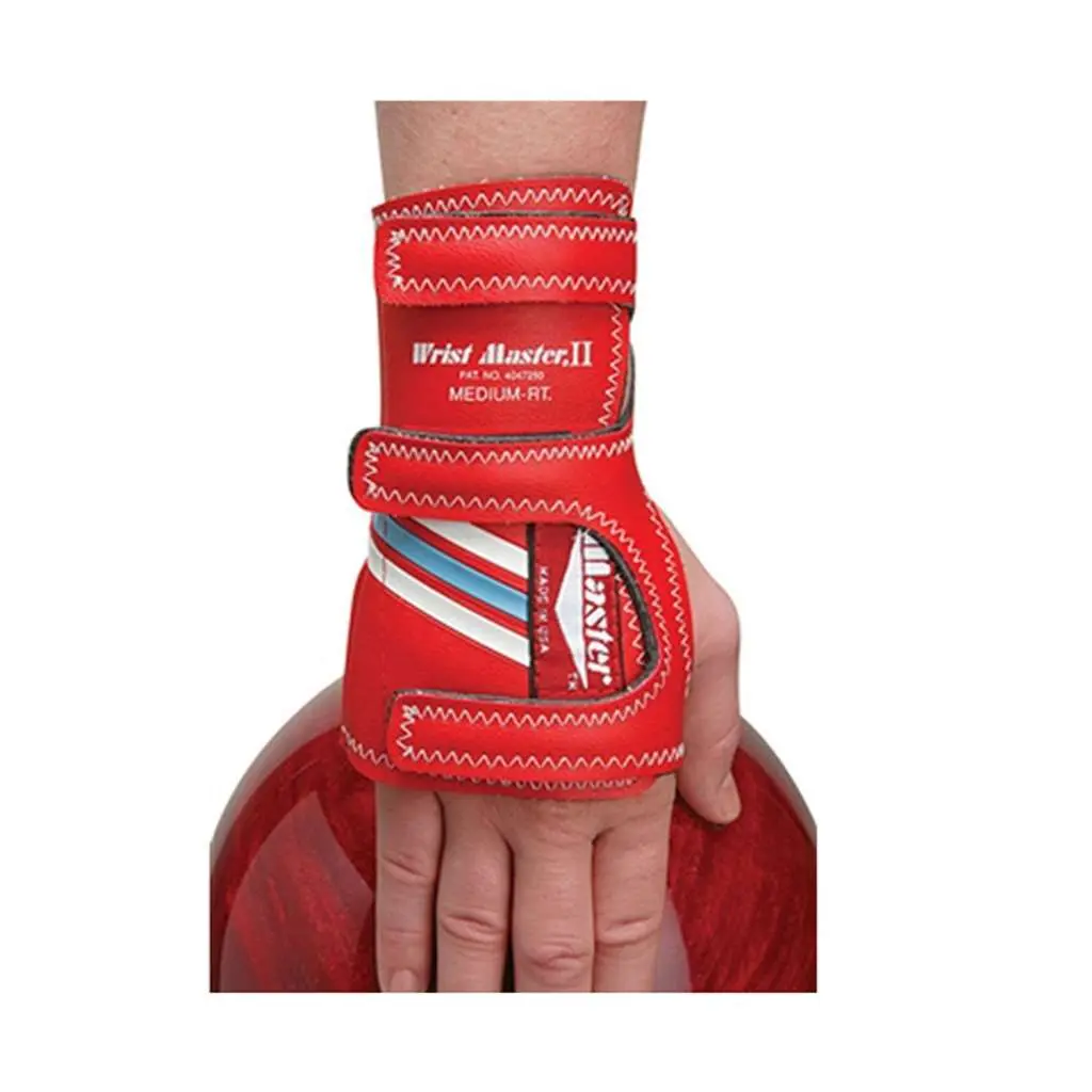 Wrist Master II Bowling Glove - Red, Right Hand, X-Small, Denier Polyester Fabric, Performance Boost, Enhanced Control, Targeted Extended Additional Support, Smooth Release