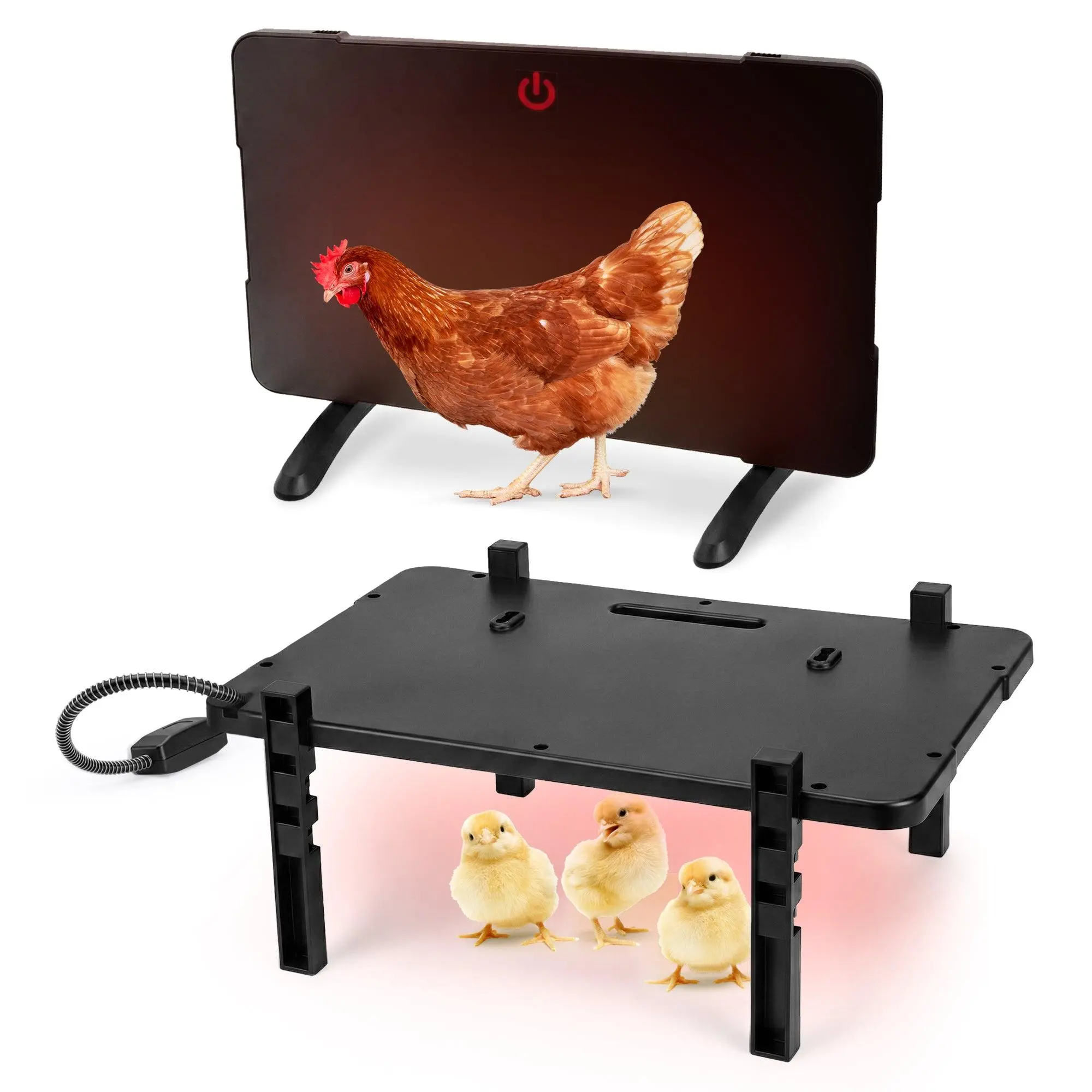 Farm Innovators 2-In-1 Radiant 200W Chicken Coop Panel Heater 50W Brooder Heater Farm Innovators 2-In-1 Radiant 200W Chicken Coop Panel Heater 50W Brooder Heater
