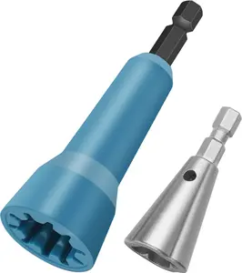 Wire Nut Twister,Wire Twisting Tool,Wire Nut Twiter for Drill,Spin Twist Wire Connector Socket,Wire Connector Driver with 1/4" Chuck,Wire Stripping and Twisting Tool for  Quick Stripping(2pcs)