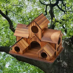 Hanging Outdoor Bird House | Weatherproof Bird Feeder for Hummingbirds, Parrots & All Birds