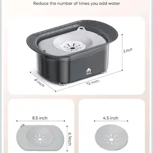No spill dog water bowl