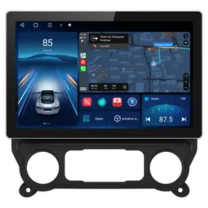 Car Stereo for Chevy Silverado GMC Sierra 2014-2018 touch screen has Android Auto Wireless Carplay, Bluetooth WIFI supports GPS Navigation（With Bose system, you need to purchase an additional fiber optic box! ! !）