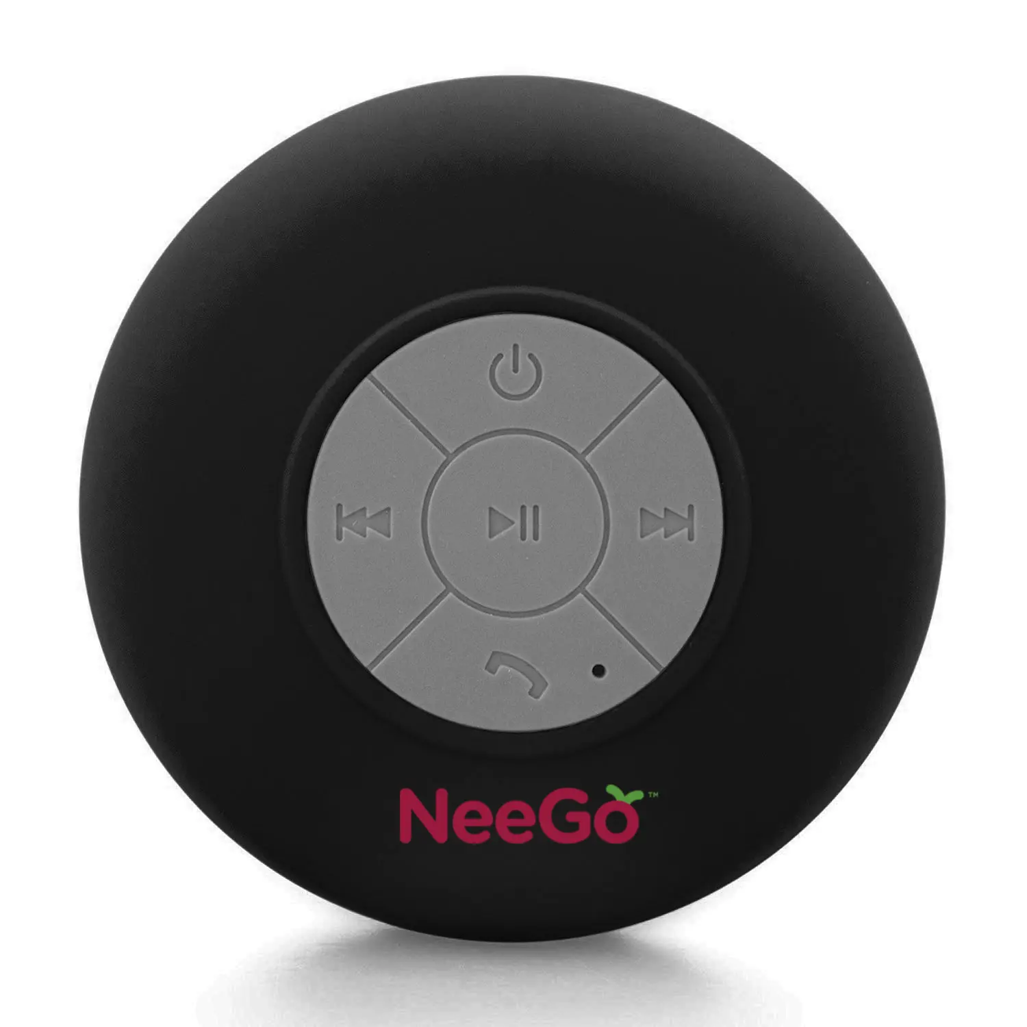 NeeGo Wireless Bluetooth Shower Speaker - Water Resistant Audio Device with Built-in Mic, LED Lights, Compact Design, Various Colors, Compatible with All Bluetooth Smartphones